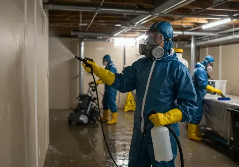 Basement Sanitization and Antimicrobial Treatment process in Susquehanna, PA